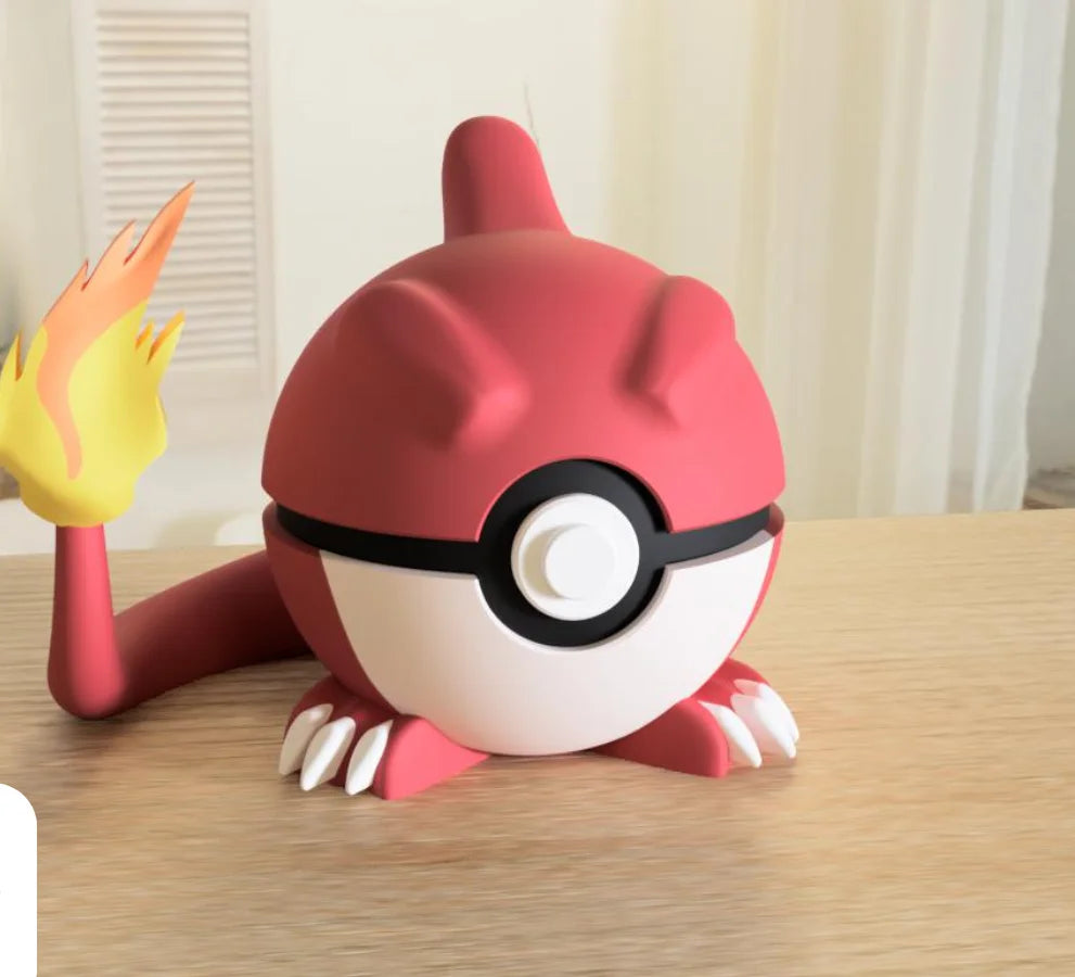 3D Printed Poké Ball Pokemon Form Sphere Figures Model Statue Desktop Ornament Model Trendy Toy Surprise Gift Collectible