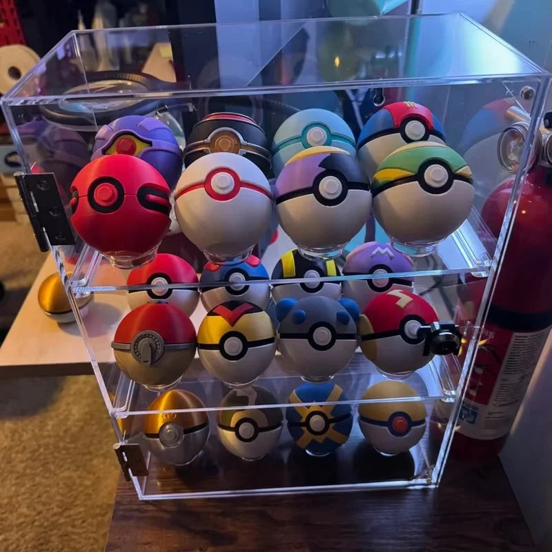 3D Printed Poké Ball Pokemon Form Sphere Figures Model Statue Desktop Ornament Model Trendy Toy Surprise Gift Collectible