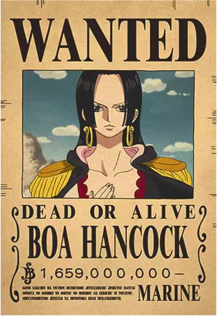 One Piece Luffy Gear 5 Nika Billion Bounty Wanted Posters Four Emperors Anime Action Figures Vintage Wall Decoration Poster Toys