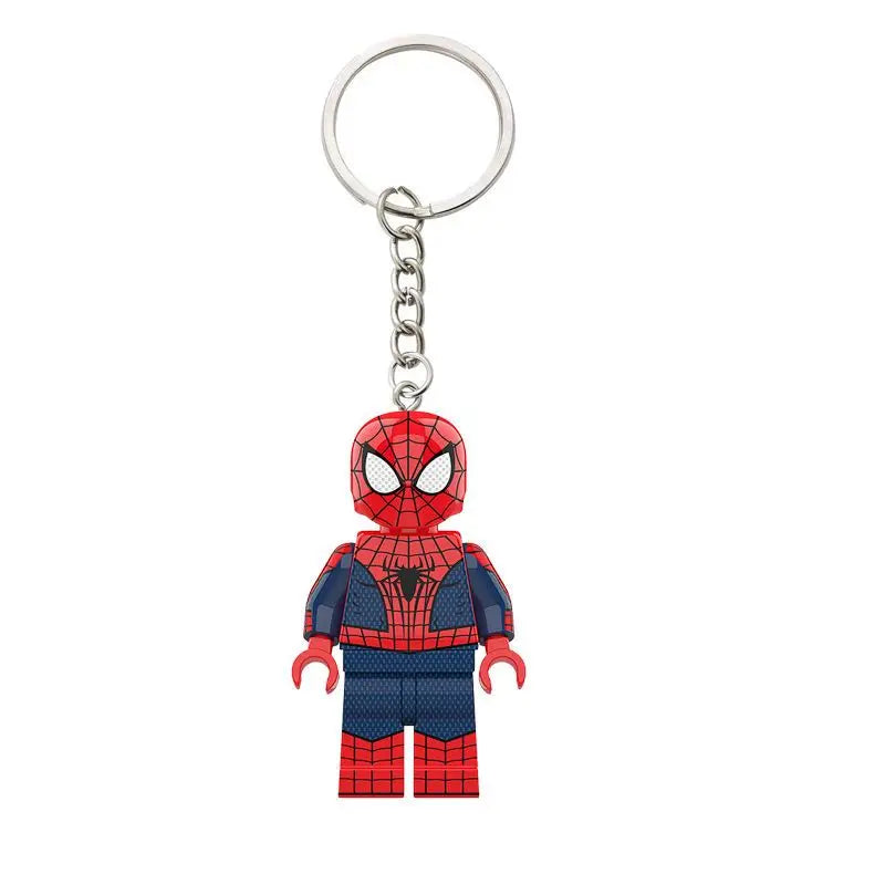 Marvel Spider-Man Keychain Creative Cartoon Character School Bag Pendant Kawaii Gift Toy Cute Keychain Jewelry Desktop Ornament