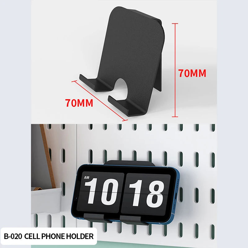 Pegboard combination desktop storage kit, vertical and clip-type pegboard display panels, suitable for home office storage.