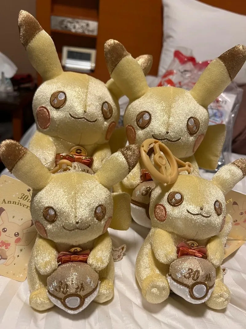 Peluche original estilo pixelado del 30.º aniversario del Centro Pokémon, muñeco de peluche, colección para fans del anime, regalo.