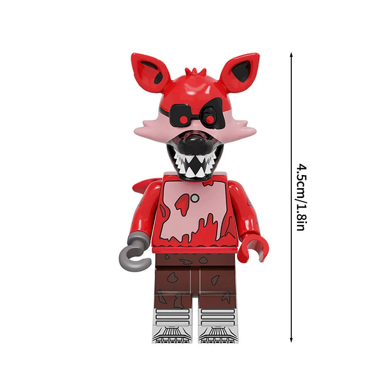 Mini Bricks Bonnie Ornament Building Block Games Figure Chica Foxy Bear Freddy Fazbear Toy Accessories Party Gifts