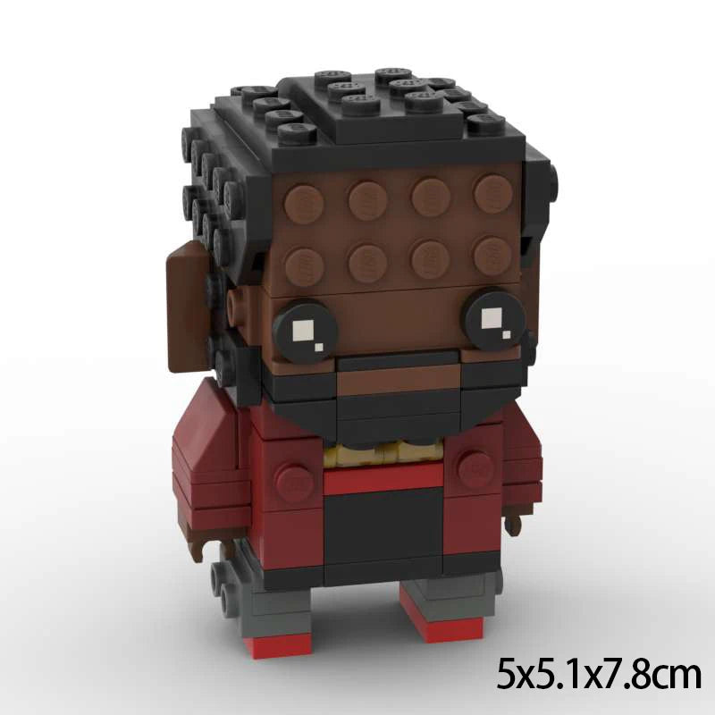 Moive Series Black Robe Team Action Character Building Blocks MOC  Starlight Assembly Model Puzzle Toy Birthday Gift