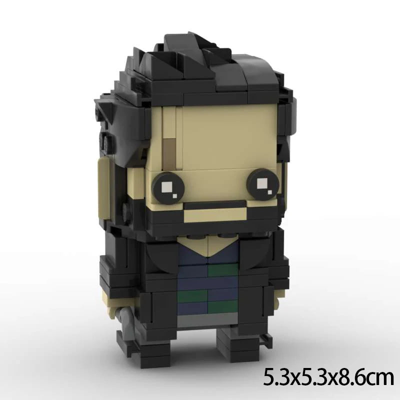 Moive Series Black Robe Team Action Character Building Blocks MOC  Starlight Assembly Model Puzzle Toy Birthday Gift