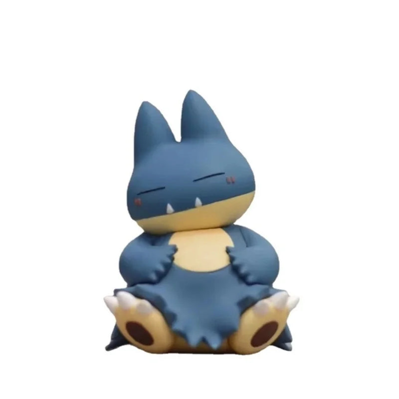 Kawaii Anime Pokemon Snorlax Psyduck Action Figure Cute Model Car Ornaments Gifts Home Portable Ornaments Decoration Toys Gifts