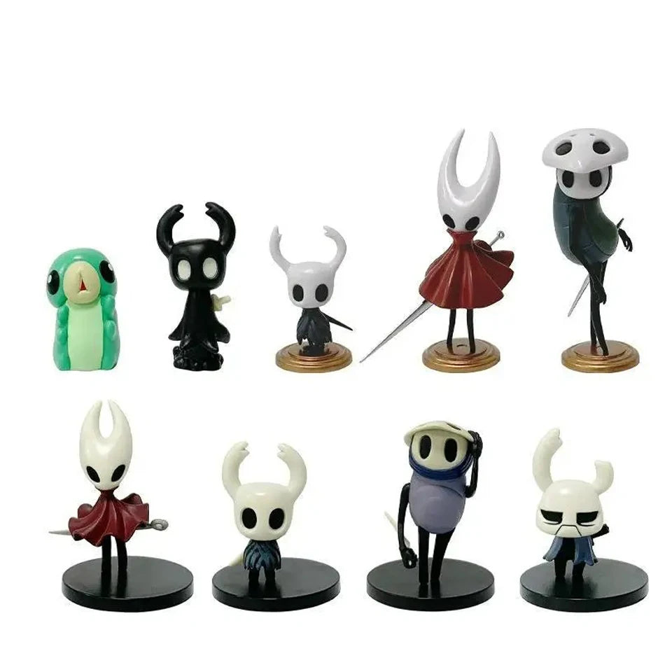 3pcs/6pcs Hollow Knight Silk Song Knight Hornet Grub Zote Quirrel Shade Cornifer Myla PVC Figure Model Ornament Toy Collection G