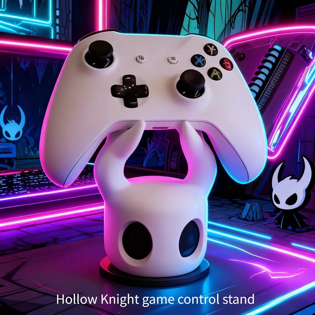 Soporte universal para mando de juegos compatible con PS4/PS5/Switch con temática de Hollow Knight. Genial soporte de escritorio para videojuegos.