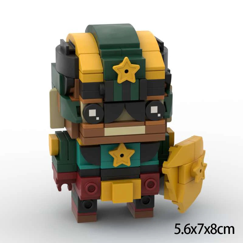 Moive Series Black Robe Team Action Character Building Blocks MOC  Starlight Assembly Model Puzzle Toy Birthday Gift