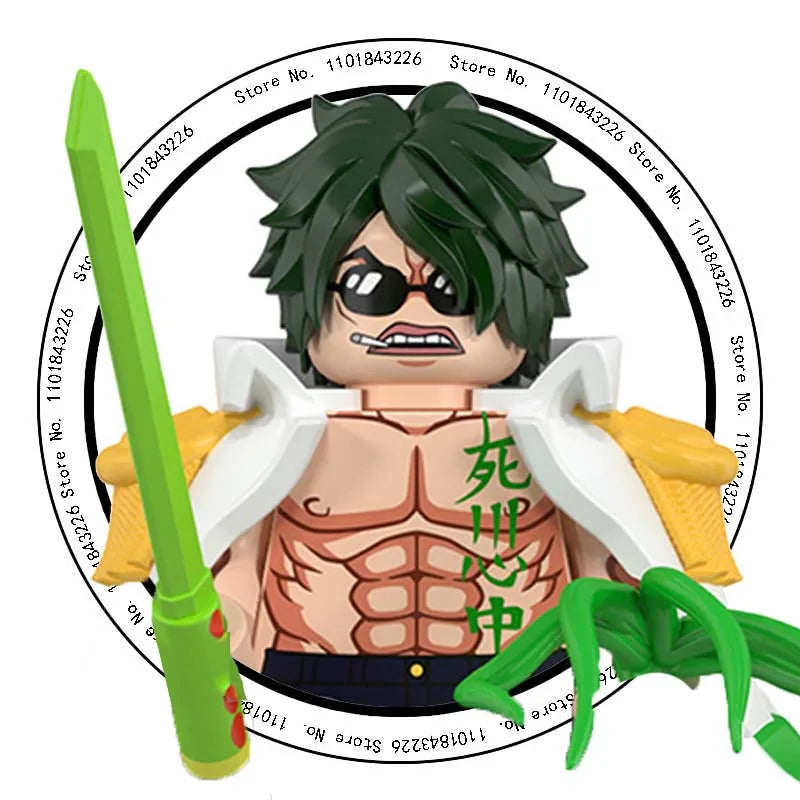 ONE PIECE Luffy  Zoro Nami Sanji Chopper Bloques de construcción Mini Figuras de acción Accesorios Regalos de Halloween y Navidad para niños