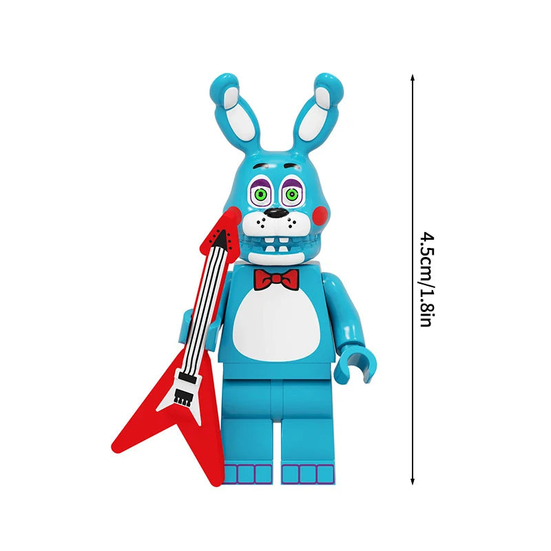 Mini Bricks Bonnie Ornament Building Block Games Figure Chica Foxy Bear Freddy Fazbear Toy Accessories Party Gifts