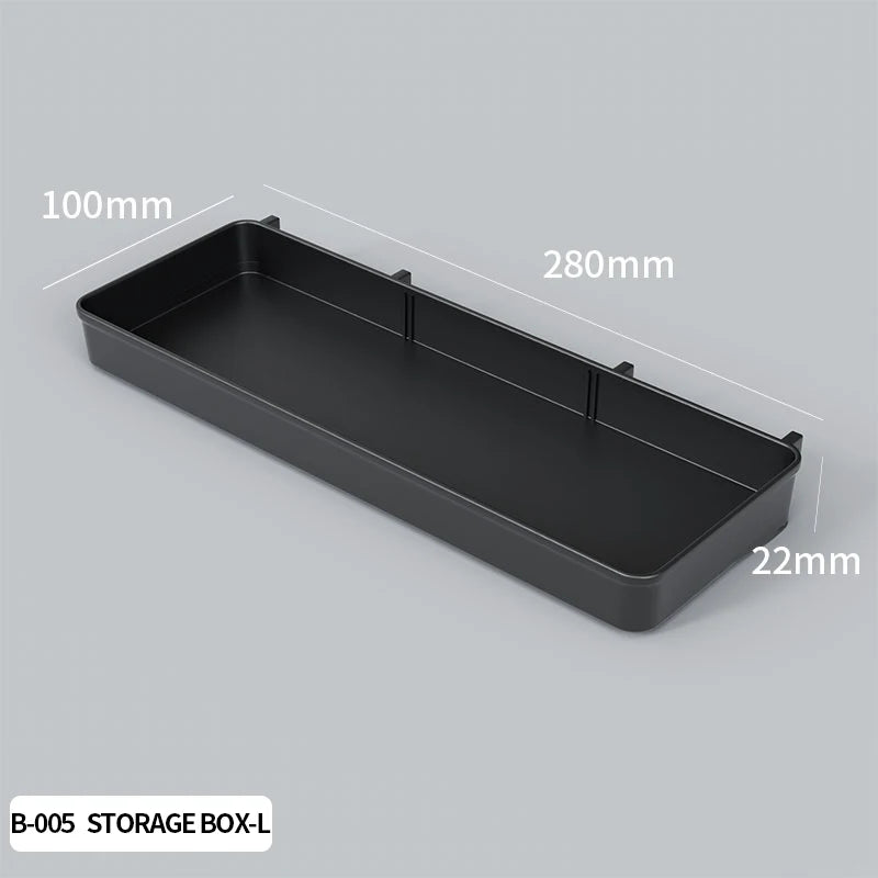 Pegboard combination desktop storage kit, vertical and clip-type pegboard display panels, suitable for home office storage.