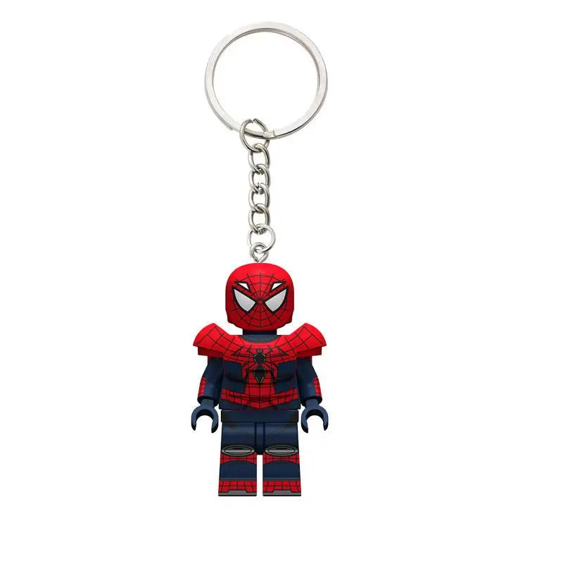 Marvel Spider-Man Keychain Creative Cartoon Character School Bag Pendant Kawaii Gift Toy Cute Keychain Jewelry Desktop Ornament