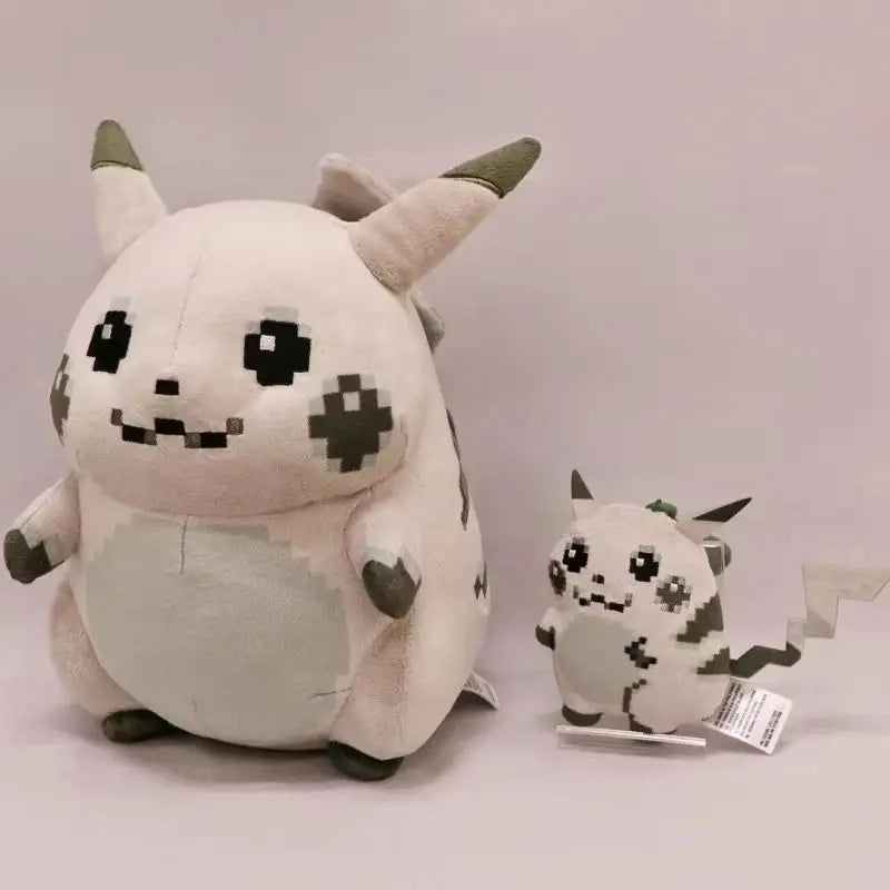 Peluche original estilo pixelado del 30.º aniversario del Centro Pokémon, muñeco de peluche, colección para fans del anime, regalo.