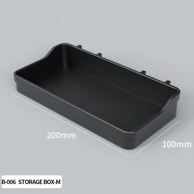 Pegboard combination desktop storage kit, vertical and clip-type pegboard display panels, suitable for home office storage.