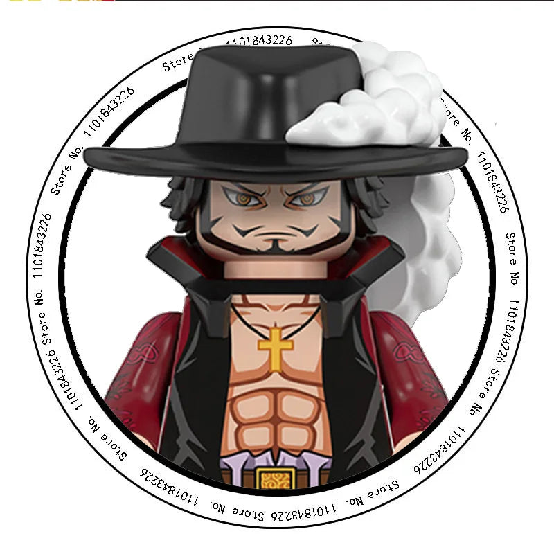 ONE PIECE Luffy  Zoro Nami Sanji Chopper Bloques de construcción Mini Figuras de acción Accesorios Regalos de Halloween y Navidad para niños