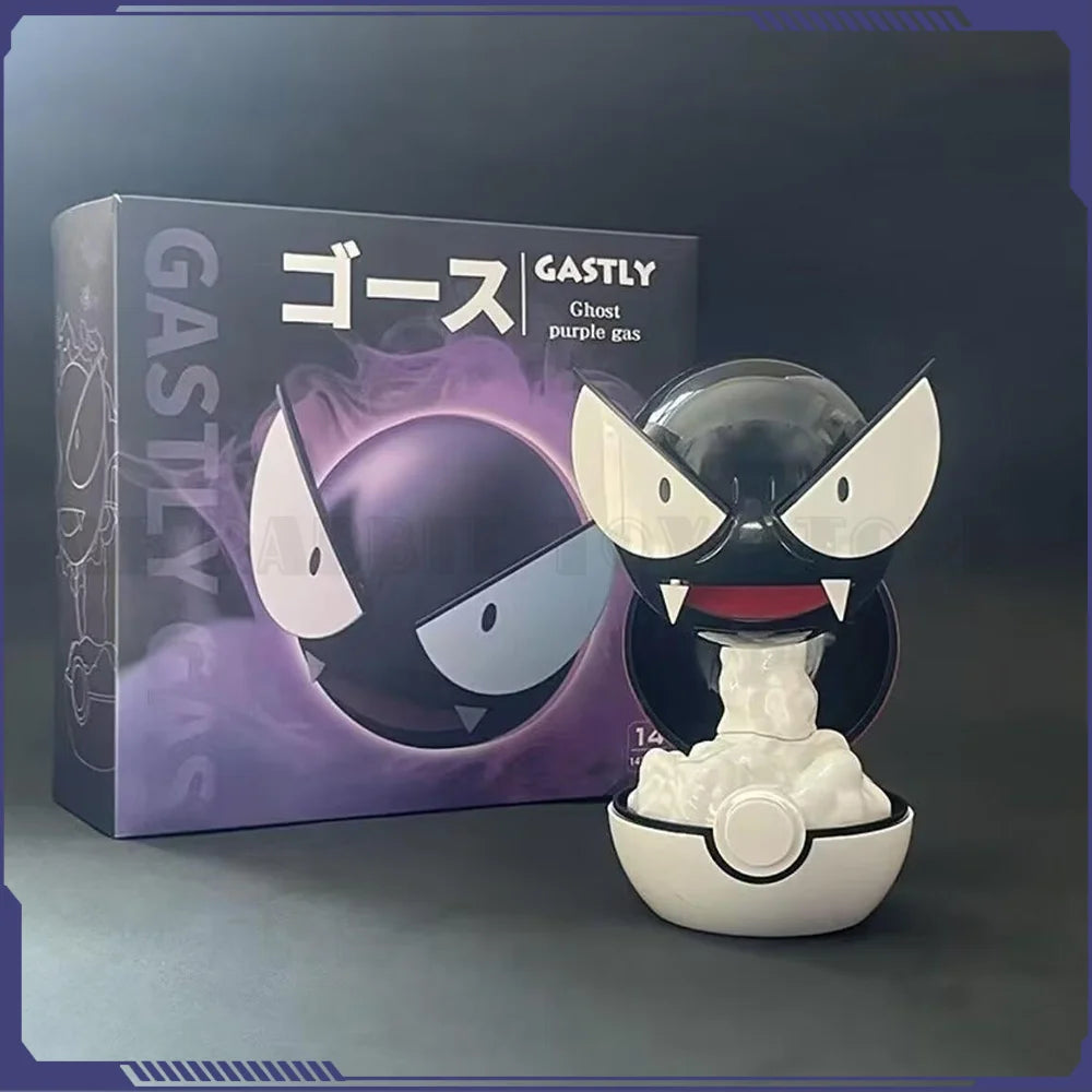 In Stock Anime Gastly Humidifier Pokemon Water Replenishing Spray Desktop Air Purifier Led Lamp Decorations Indoor Ambient Toys