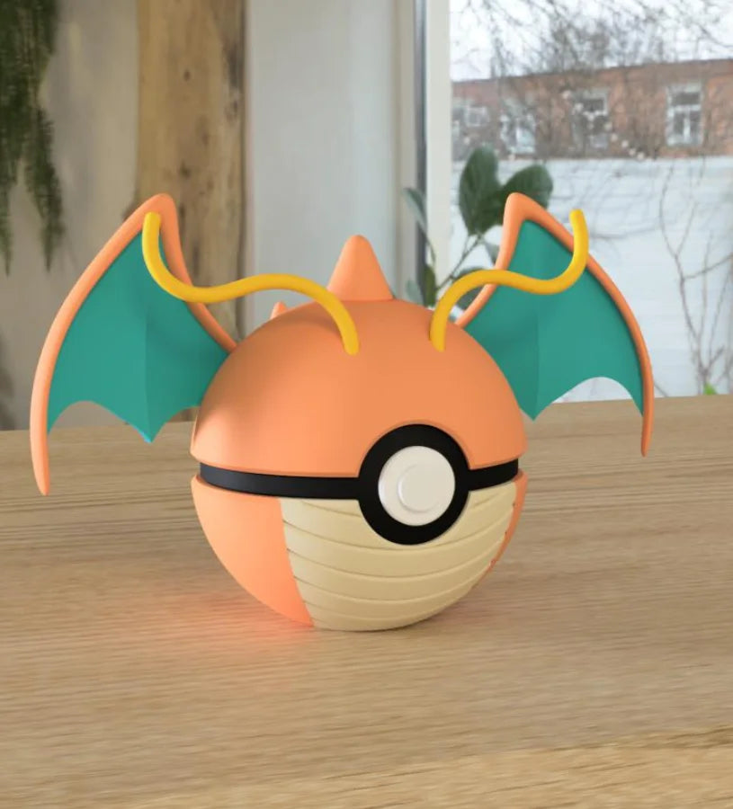 3D Printed Poké Ball Pokemon Form Sphere Figures Model Statue Desktop Ornament Model Trendy Toy Surprise Gift Collectible