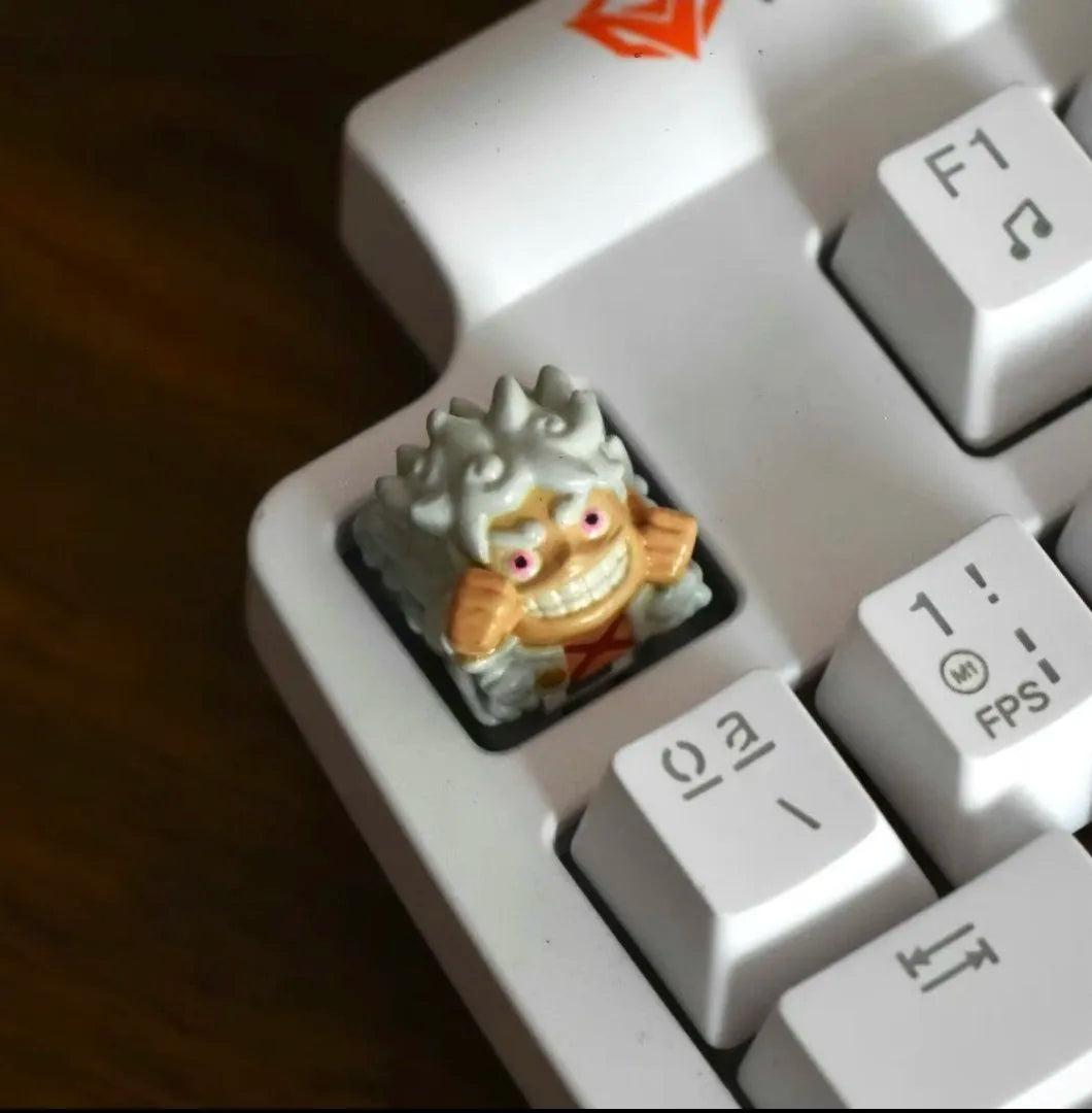 One Piece Keycaps 3D Custom Artisan Luffy Zoro Sanji Anime Character Keycaps For Mechanical Keyboard Anime Game Fans
