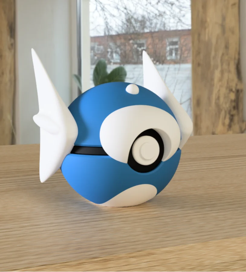3D Printed Poké Ball Pokemon Form Sphere Figures Model Statue Desktop Ornament Model Trendy Toy Surprise Gift Collectible