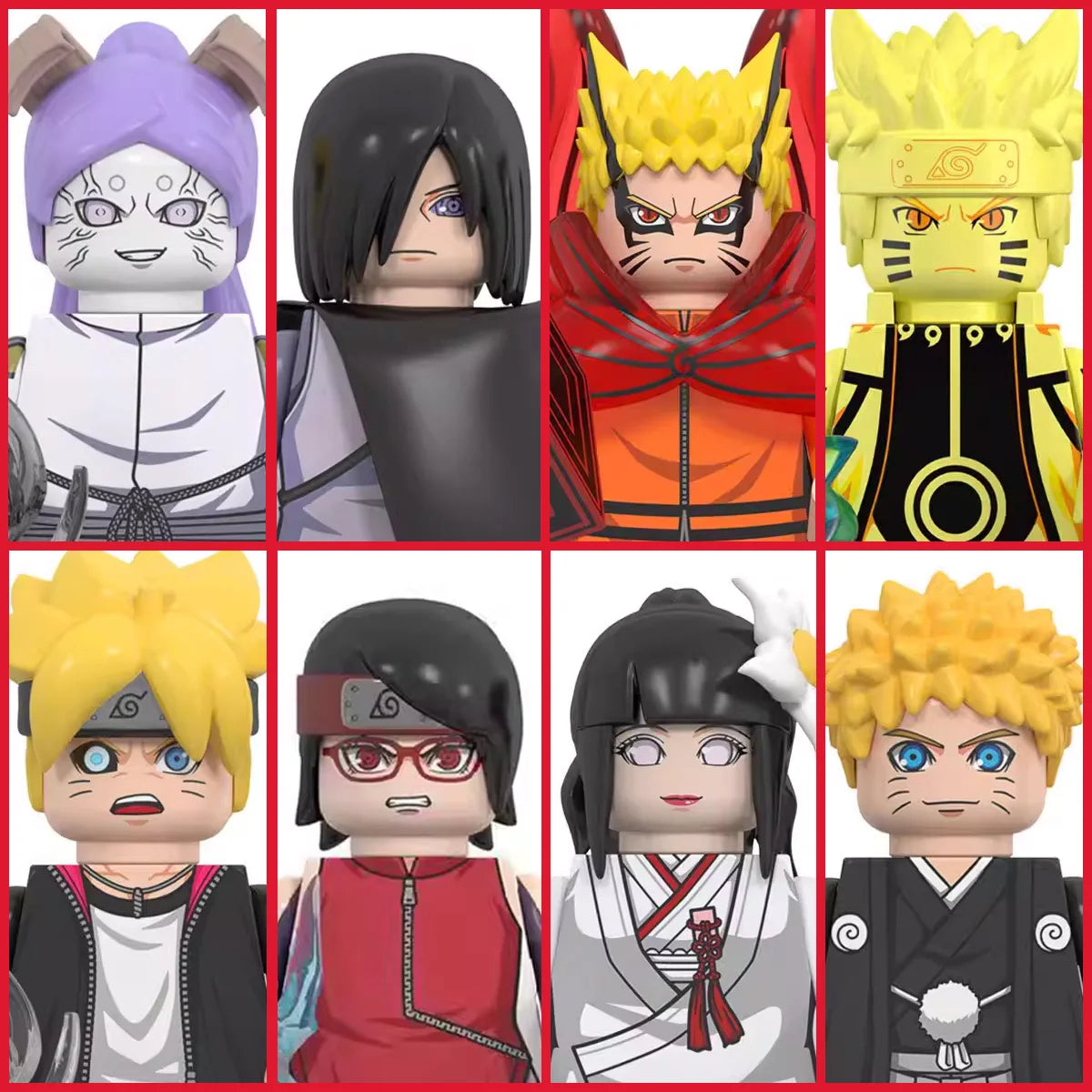 2026 NEW NARUTO  Anime Ladrillos Mini Figuras de Acción Juguetes Bloques de Construcción Regalos