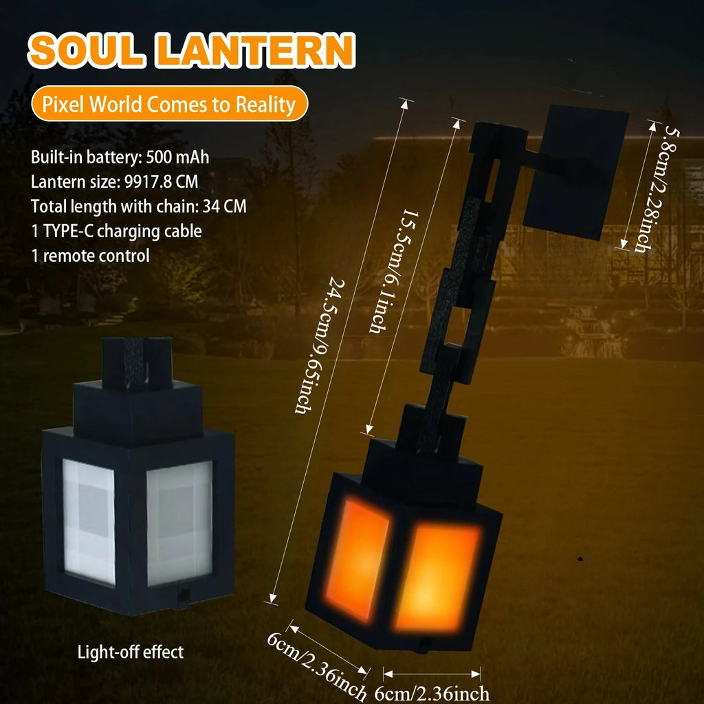 Minecraft Night Light Portable Lantern Tabletop