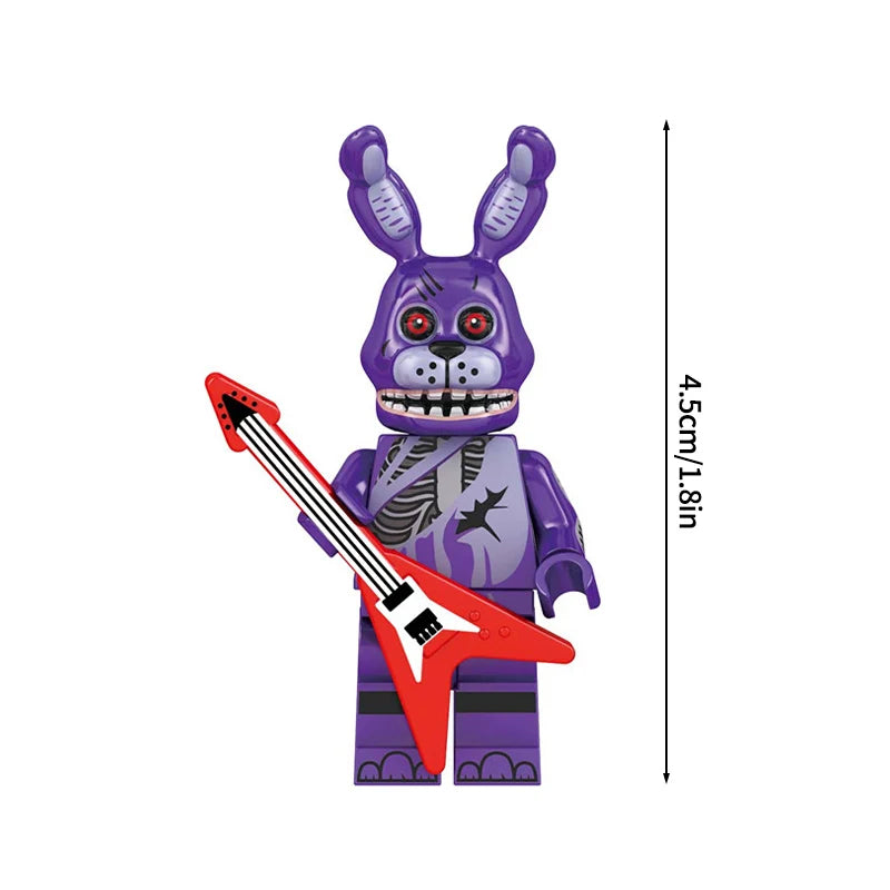 Mini Bricks Bonnie Ornament Building Block Games Figure Chica Foxy Bear Freddy Fazbear Toy Accessories Party Gifts
