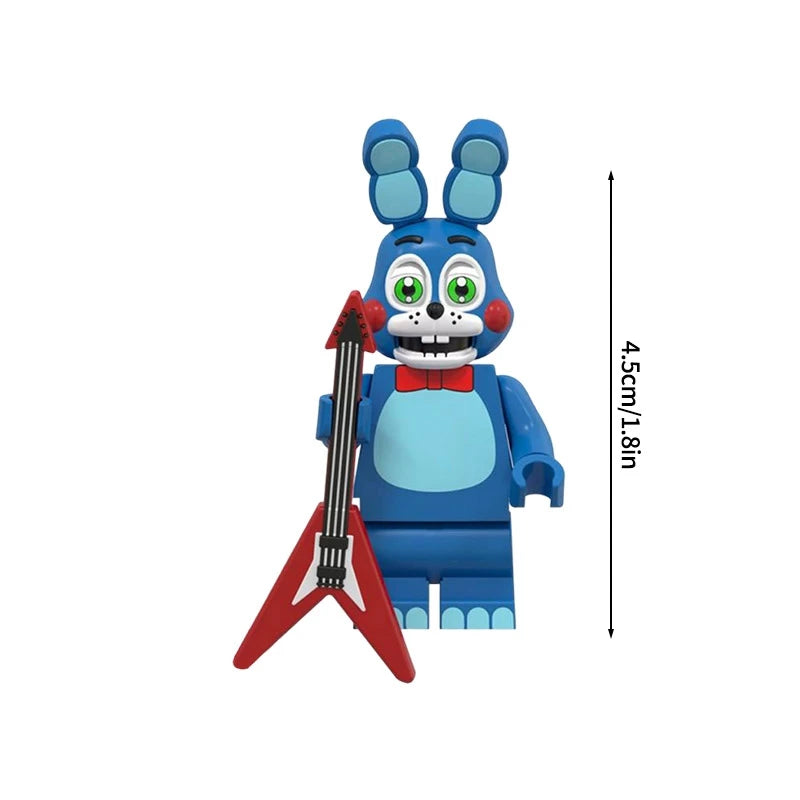 Mini Bricks Bonnie Ornament Building Block Games Figure Chica Foxy Bear Freddy Fazbear Toy Accessories Party Gifts