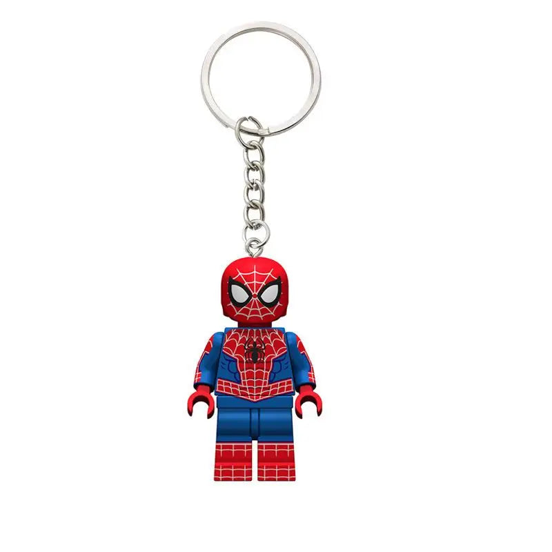 Marvel Spider-Man Keychain Creative Cartoon Character School Bag Pendant Kawaii Gift Toy Cute Keychain Jewelry Desktop Ornament
