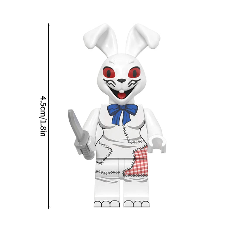 Mini Bricks Bonnie Ornament Building Block Games Figure Chica Foxy Bear Freddy Fazbear Toy Accessories Party Gifts