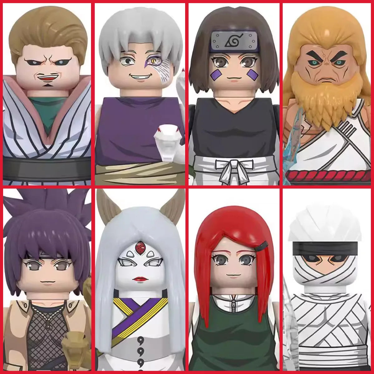 2026 NEW NARUTO  Anime Ladrillos Mini Figuras de Acción Juguetes Bloques de Construcción Regalos
