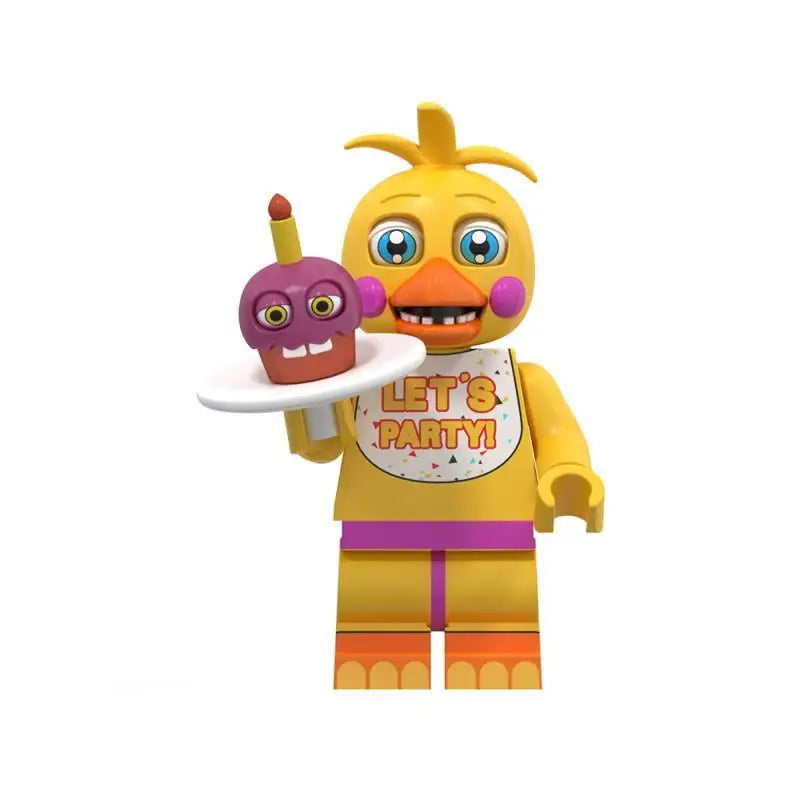 Mini Bricks Bonnie Ornament Building Block Games Figure Chica Foxy Bear Freddy Fazbear Toy Accessories Party Gifts