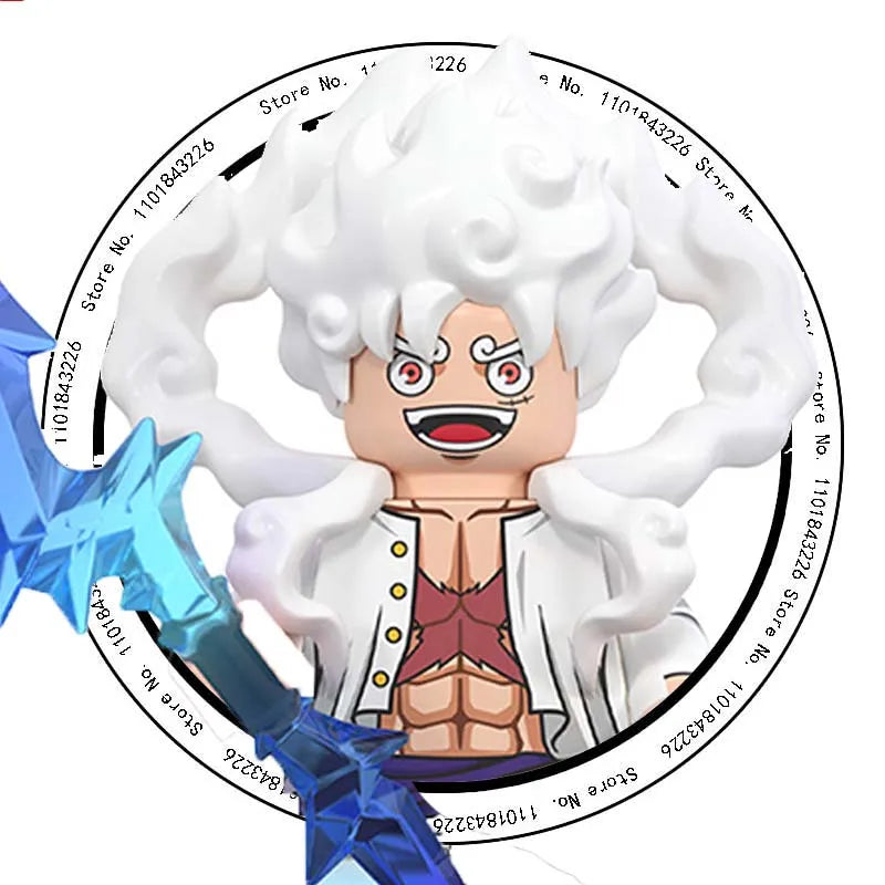 ONE PIECE Luffy  Zoro Nami Sanji Chopper Bloques de construcción Mini Figuras de acción Accesorios Regalos de Halloween y Navidad para niños