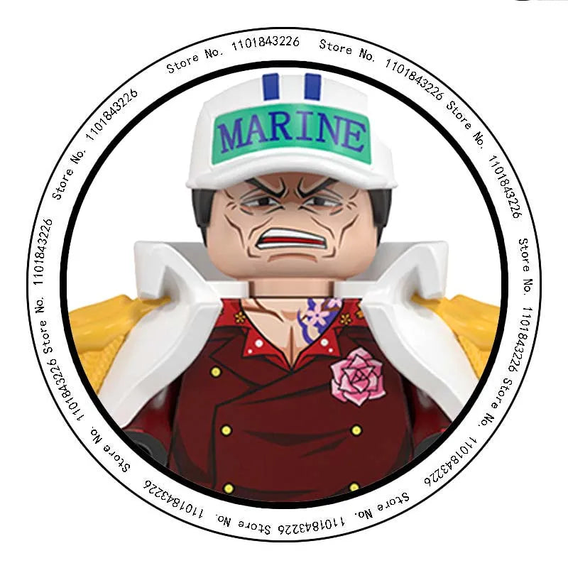 ONE PIECE Luffy  Zoro Nami Sanji Chopper Bloques de construcción Mini Figuras de acción Accesorios Regalos de Halloween y Navidad para niños