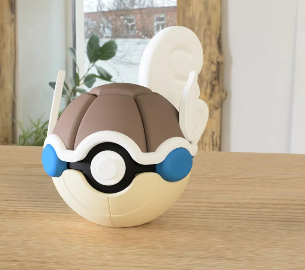 3D Printed Poké Ball Pokemon Form Sphere Figures Model Statue Desktop Ornament Model Trendy Toy Surprise Gift Collectible