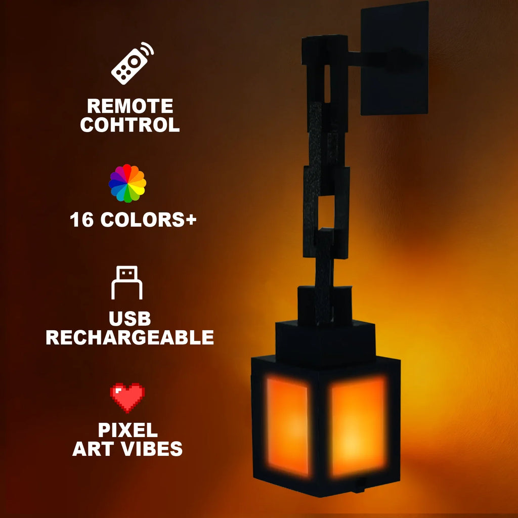 Minecraft Night Light Portable Lantern Tabletop