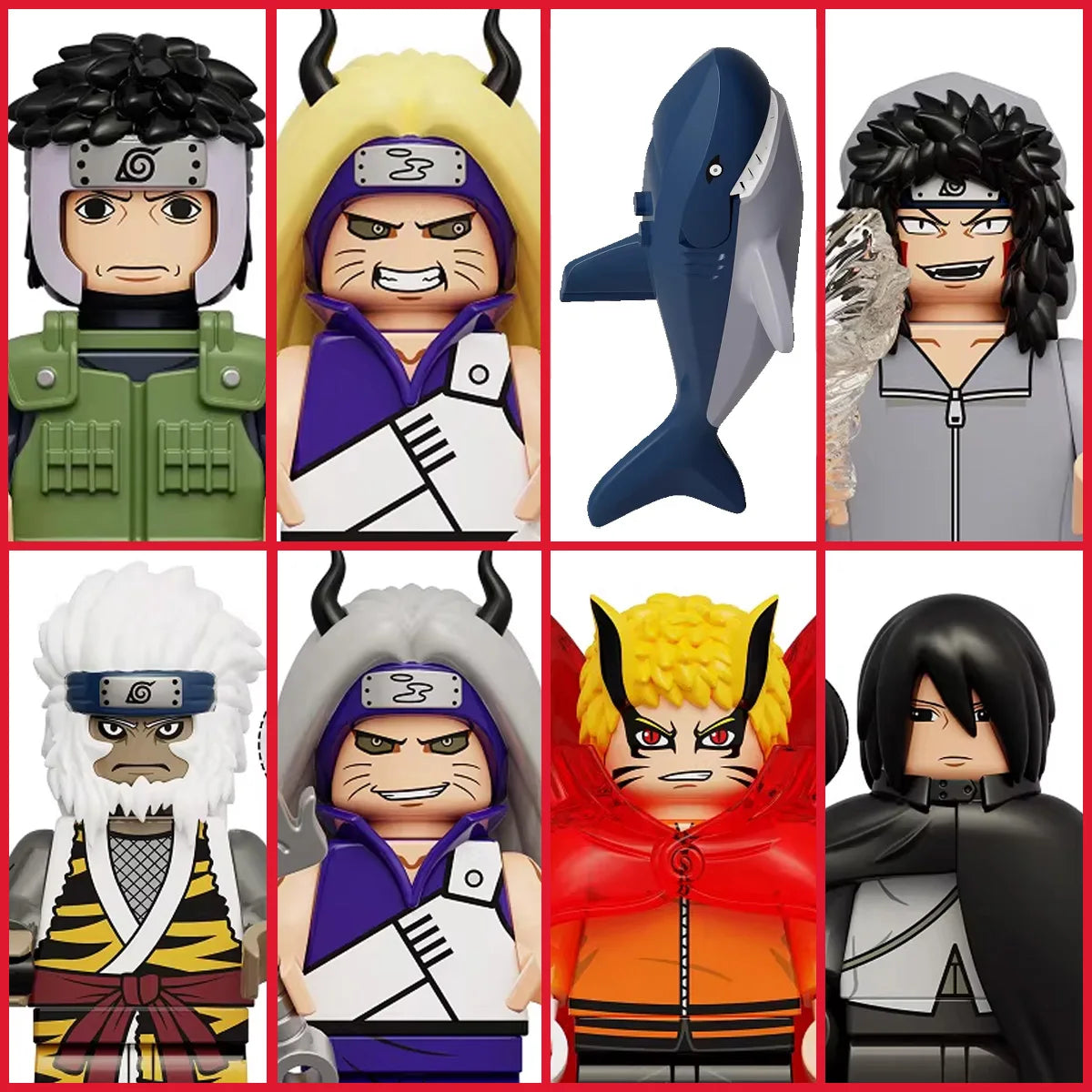 2026 NEW NARUTO  Anime Ladrillos Mini Figuras de Acción Juguetes Bloques de Construcción Regalos