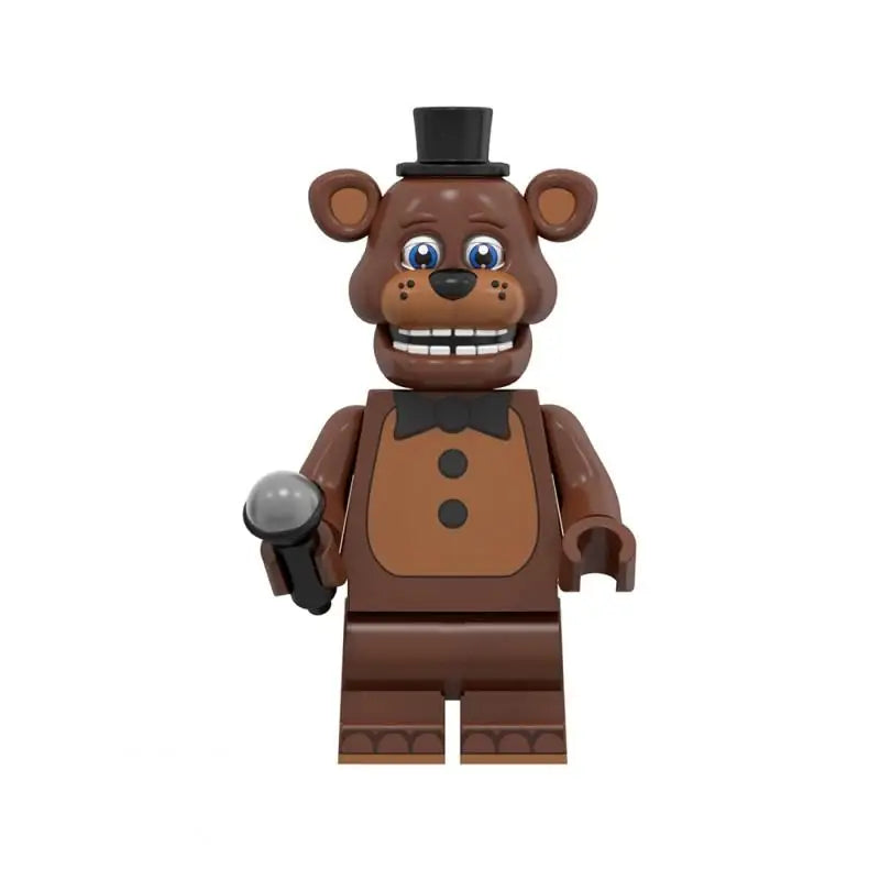 Mini Bricks Bonnie Ornament Building Block Games Figure Chica Foxy Bear Freddy Fazbear Toy Accessories Party Gifts