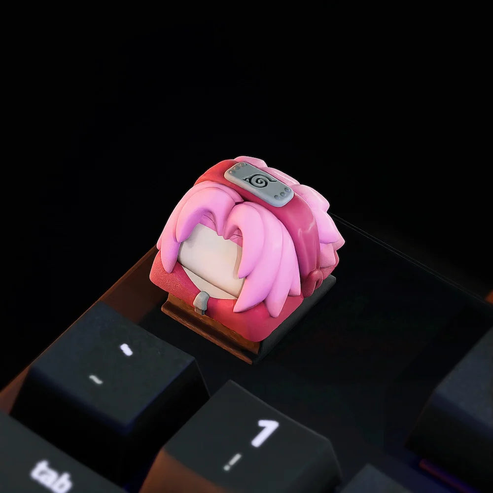 New Cartoon Naruto Sasuke Mechanical Keycap Haruno Sakura Keyboard Keycaps Animation Peripheral Creative Keycaps Gift