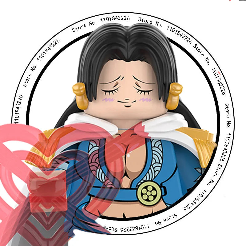 ONE PIECE Luffy  Zoro Nami Sanji Chopper Bloques de construcción Mini Figuras de acción Accesorios Regalos de Halloween y Navidad para niños
