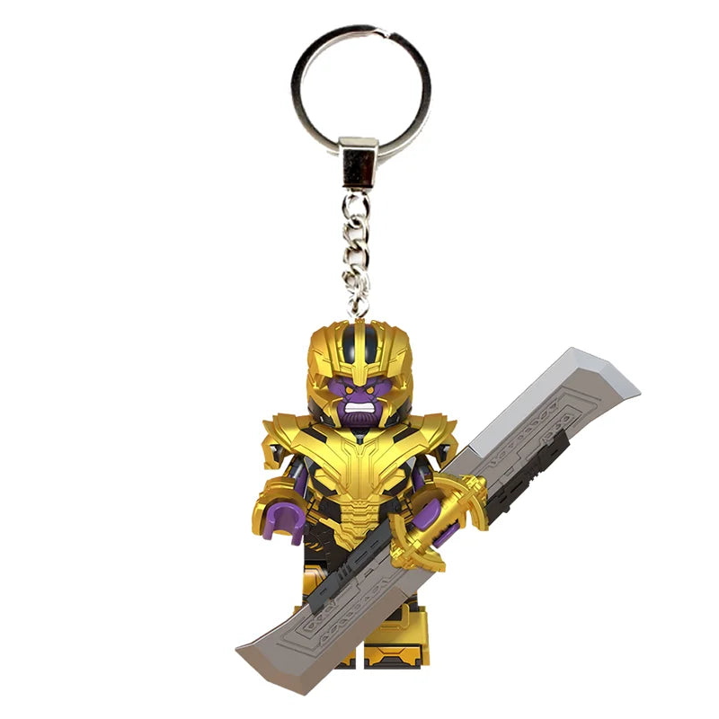 Marvel Spider-Man Keychain Creative Cartoon Character School Bag Pendant Kawaii Gift Toy Cute Keychain Jewelry Desktop Ornament