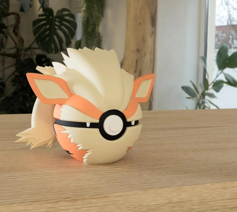 3D Printed Poké Ball Pokemon Form Sphere Figures Model Statue Desktop Ornament Model Trendy Toy Surprise Gift Collectible