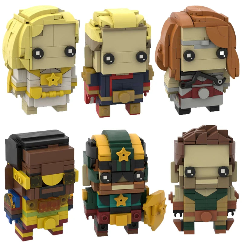 Moive Series Black Robe Team Action Character Building Blocks MOC  Starlight Assembly Model Puzzle Toy Birthday Gift