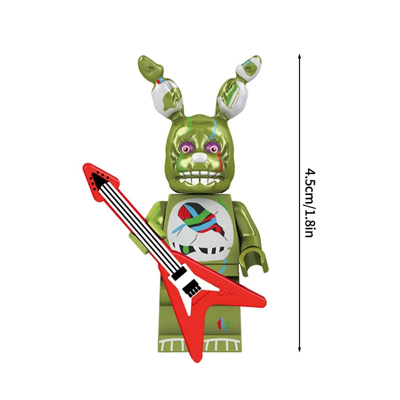 Mini Bricks Bonnie Ornament Building Block Games Figure Chica Foxy Bear Freddy Fazbear Toy Accessories Party Gifts