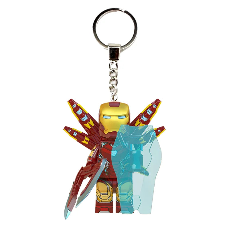 Marvel Spider-Man Keychain Creative Cartoon Character School Bag Pendant Kawaii Gift Toy Cute Keychain Jewelry Desktop Ornament