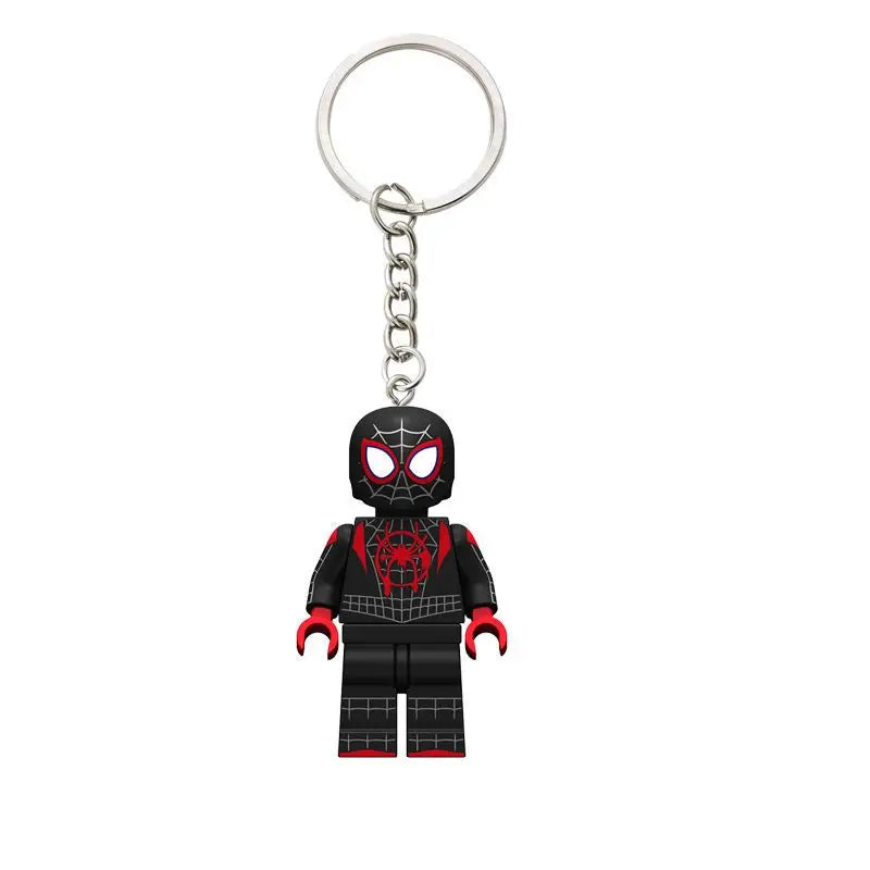 Marvel Spider-Man Keychain Creative Cartoon Character School Bag Pendant Kawaii Gift Toy Cute Keychain Jewelry Desktop Ornament