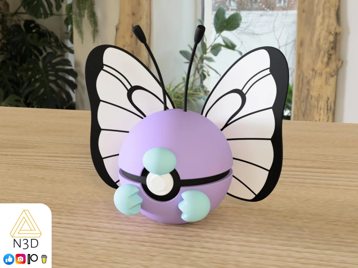 3D Printed Poké Ball Pokemon Form Sphere Figures Model Statue Desktop Ornament Model Trendy Toy Surprise Gift Collectible