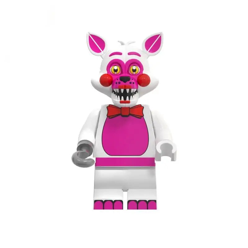 Mini Bricks Bonnie Ornament Building Block Games Figure Chica Foxy Bear Freddy Fazbear Toy Accessories Party Gifts