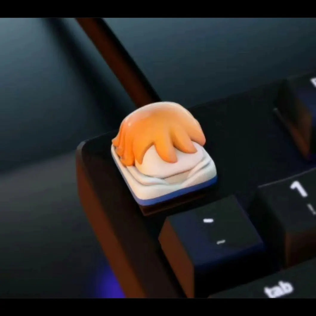 One Piece Keycaps 3D Custom Artisan Luffy Zoro Sanji Anime Character Keycaps For Mechanical Keyboard Anime Game Fans
