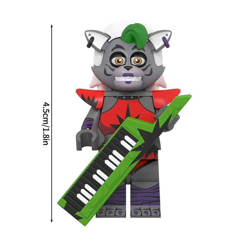 Mini Bricks Bonnie Ornament Building Block Games Figure Chica Foxy Bear Freddy Fazbear Toy Accessories Party Gifts